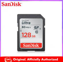SanDisk Ultra 32 Гб 16 Гб 64 Гб класс 10 SD SDHC SDXC карта памяти в SD карта 128 ГБ 80 МБ/с./с для камеры поддержка официальной проверки 2024 - купить недорого