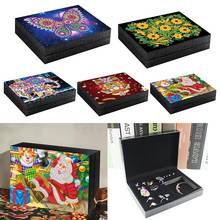 DIY Special-shaped Diamond Painting Jewelry Box Containers Butterfly Resin Storage Box Diamond Storage Organizer Case Gift 2024 - buy cheap