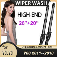for VOLVO V60 Rdesign 2011~2018 Car Wiper Blades Front Windshield Wipers 2012 2013 2014 2015 2016 2017 Car Accessories Stickers 2024 - buy cheap