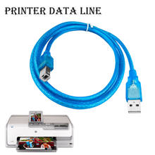 Centechia кабель для передачи данных 23 см USB 2,0 кабель для принтера тип A штекер типа B мужское двойное экранирование, высокая скорость прозрачный синий 2024 - купить недорого