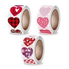 free shipping 5000pcs Heart Labels Stickers 1 Inch Gift Packaging Seal Birthday Party Wedding Supply Stationery Sticker 2024 - buy cheap