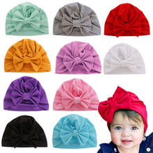 Baby Hat Cotton Soft Turban Knot Girl Summer Hat Bohemian style Kids Newborn Cap for baby girls New Designed Cute hats 2024 - buy cheap