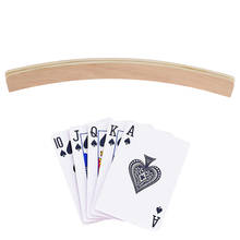 1Pc Brand New Wooden Playing Card Holder Poker Party Playing Accessories Poker Base Stand 2024 - buy cheap