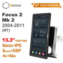 Central multimídia automotiva para ford focus 2, 1920x1080, 13.3 polegadas, android 10.0, rotação automática, navegação gps, rádio, para os modelos 2004 a 2011 2024 - compre barato