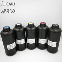 Jucaili 1000 мл Светодиодный УФ гибкие чернила для мягкого материала для Epson XP600/DX5/DX7 головка для Xuli человеческого большой планшетного типа струйный принтер 2024 - купить недорого