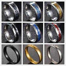 Smooth Stainless Steel Couple Rings Gold Simple 4MM Women Men Lovers Wedding Jewelry Engagement Gifts 2024 - buy cheap