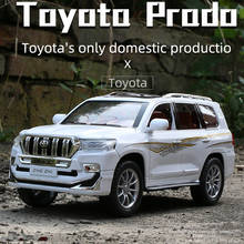 1:24 Toyota Prado Alloy Car Model Diecast Metal Toy Off-road Vehicles Car Collection Simulation LAND CRUISER Car Model Kids Gift 2024 - buy cheap