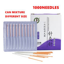 Chinese Medicine Meridian Acupoint Relax Acupuncture needle Beauty filiform Needle Sterile Non-silver Needle Copper handle 2024 - buy cheap