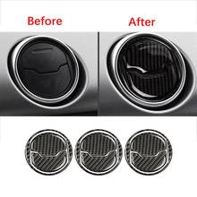 New Carbon Fiber Air Condition Vent Outlet Cover Trim For F-ord Mustang 2015+ Car Interior Decoration Set 2024 - buy cheap