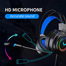 Headset gamer profissional com microfone., fones de ouvido com fio estéreo para pc ps4 ps5 fifa 21. presente. 2024 - compre barato