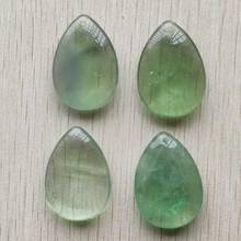 Wholesale 4pcs/lot 2020 New Fashion good quality natural green fluorite water drop charms pendants for jewelry making free 2024 - buy cheap