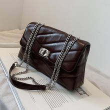 Brand Designer Plaid Quilted Women's Shoulder Bag Fashion Chain Chain Handbag Large Square Crossbody Bag 2024 - buy cheap