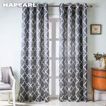 NAPEARL-cortina semiopaca moderna para sala de estar, ventana, cocina, Tratamiento Corto listo, ojal, dormitorio, 1 pieza 2024 - compra barato