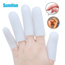 2Pcs Silicone Gel Tubes Thumb Covers Toe Protection White Thick Finger Protector For Corn Blister Cracked Pain Relief C1597 2024 - buy cheap