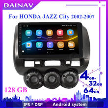 Radio Multimedia con GPS para coche, reproductor de DVD con Android 10, 6 + 128GB, navegador, estéreo, para HONDA JAZZ City 2002, 2003, 2004, 2005, 2006, 2007 2024 - compra barato