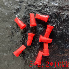 100 Uds Mini Válvula de pico de pato de silicona roja válvula de retención unidireccional 5*2,2*10MM 2024 - compra barato