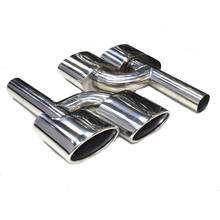 Punta de escape para Mercedes Benz, silenciador de tubo de escape de acero inoxidable 304, Clase C, C63, C65, W204, 1 par 2024 - compra barato