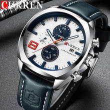 Relogio Masculino CURREN Watch Men Waterproof Chronograph Sport Military Male Clock Top Brand Luxury Leather Man Wristwatch 2024 - buy cheap