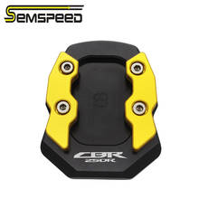 Semspeed CNC Kickstand Enlarger Plate Extension Foot Pad for Honda CBR250R Motorcycle Side Stand Enlarger Plate Kickstand 2024 - buy cheap