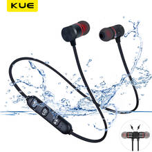 Auriculares deportivos Bluetooth con banda para el cuello, auriculares inalámbricos magnéticos estéreo, auriculares de música de Metal con micrófono para todos los teléfonos 2024 - compra barato