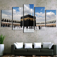 5 Pcs Large Islamic Kaaba Mecca Picture Modern Decorative Paintings on Canvas Wall Art for Home Decorations Wall Decor Painting 2024 - buy cheap