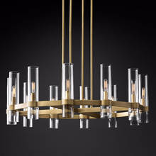 Postmodern American minimalist retro chandelier Nordic personality villa duplex building clubhouse lighting 2024 - buy cheap