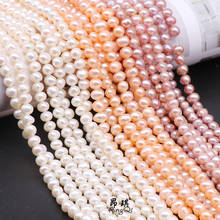 Real Natural Pearls Beads Freshwater Pearl Beads Baroque Loose Perles For DIY Craft Bracelet Necklace Jewelry Making 14'' strand 2024 - buy cheap