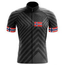 Jersey de ciclismo Norway para verano, ropa para bicicleta de montaña, de carreras, 100% poliéster, uniforme de ciclismo 2024 - compra barato