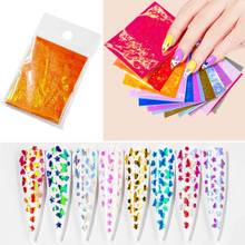 Holographic Butterfly Nail Art Transfer Sticker Colorful Thin Laser Silver Stripe Sticker Decal Decorations DIY Manicure Tool 2024 - buy cheap