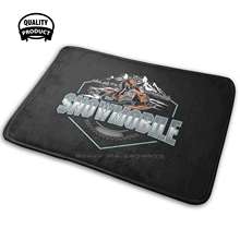 Snowmobile 3d bens domésticos tapete tapete almofada snowmobile engraçado snowboarding americano adolescente carro pára-choques capacete 2024 - compre barato