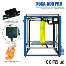 Tronxy-impresora 3D de alta precisión, dispositivo de impresión de gran tamaño, pantalla táctil a Color de 500 pulgadas, placa base Ultra silenciosa, 500x600x3,5mm, X5SA-500PRO 2024 - compra barato