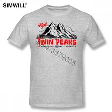 Classic New Shirts Men Eco Cotton Tees Visit Twin Peaks T Shirt Short Sleeve O-neck Casual T-Shirt Wholesale Fans Tshirt 2024 - buy cheap