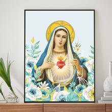 Mary Our Lady Art Print Catholic Vintage Poster Wall Art Canvas Painting Religious Gift Church Home Decor Mothers Day Gifts 2024 - buy cheap