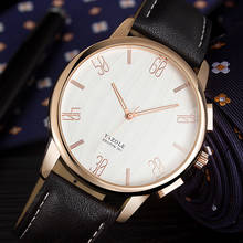 YAZOLE-Reloj de pulsera de cuero para Hombre, cronógrafo de lujo, resistente al agua, a la moda 2024 - compra barato
