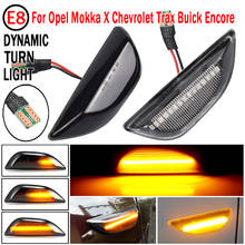 Luz LED de posición lateral para coche, indicador de giro dinámico para Opel Mokka X 2012-2020, Chevrolet Trax, Buick Encore 2013-2020, 2 uds. 2024 - compra barato