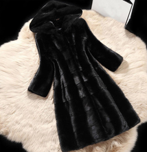 Women Plus Size Colored Casual Faux Fur Coat Hood Ladies  Autumn Winter Elegant Pink Warm Soft Outwear Oversize Jacket 2024 - buy cheap