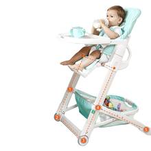6 meses cadeira de jantar do bebê multi-função dobrável portátil duplo estável cadeiras de alimentação da cadeira de jantar das crianças 2024 - compre barato