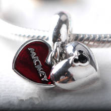 Pingentes de coração flutuantes de prata 925, joia de prata esterlina, pulseira para colar, pingentes para fazer joias finas 2024 - compre barato