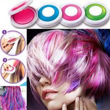 4 Colors Bright Temporary Hair Dye Powder Cake Washable DIY Coloring Cream Chalk Set for Adult Kids Festival Party Accessories 2024 - buy cheap