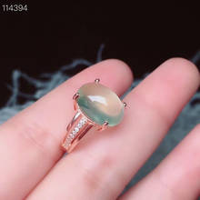 100% Natural Real Prehnite Ring 925 sterling silver Fine jewelry Natural and Real Prehnite Ring 2024 - buy cheap