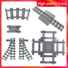 10-100Pcs/Set DIY City Trains Track Compatible with leduo Trains Flexible Railway Tracks Straight Curved Track Model For Kids 2024 - buy cheap