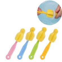 4Pcs/Lot Bottle Sponge Cleaning Brush Tools Straw Brush Random Color Baby Bottle Brushes Cleaner 2024 - buy cheap