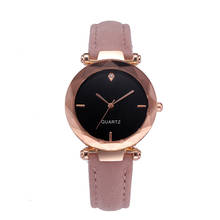 Fashion Women Leather Casual Watch Luxury Analog Quartz Crystal Wristwatch Fashion Casual Female Wristwatch Luxury 2019 Dress 2024 - buy cheap