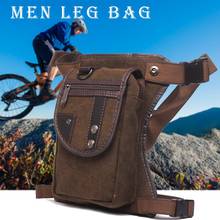 Motorcycle Leg Bag Cotton Canvas Belt Bag Multi-pocket Waist Pack Wear Resistant Bag For Mens Travel Hiking Climbing Cycling 2024 - buy cheap