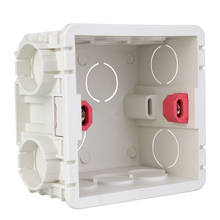 86mm*85mm*50mm Wall Mounting Box Internal Cassette White Red Wiring Box For 86 Type Dark Outfit Wall Switch and Socket 2024 - buy cheap