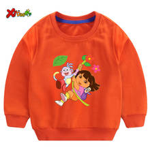 Meninas moletom bonito engraçado dos desenhos animados crianças hoodies roupas infantis da criança do bebê pulôver camisola de manga longa t camisas casuais 2024 - compre barato