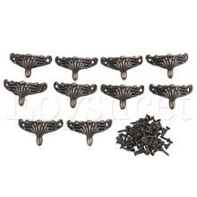 10pcs Antique Red Bronze Metal Corner for Funiture Box Table 2024 - buy cheap