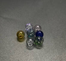 6mm mix 12 cor mini bola de vidro oco com único furo redondo bolha frasco pingente globo de vidro orbs diy jóias descobertas contas 2024 - compre barato