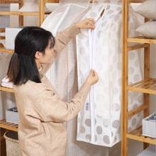 Washable Thick Dormitory Three-dimensional Dust Cover Transparent Printing Hanging Bag PEVA Hanging Storage Bag 2024 - buy cheap