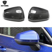 Replacement style carbon fiber rear view mirror cover without lane assit & with side assit For Audi new Q3 Q2 SQ2 2018 - UP 2024 - buy cheap